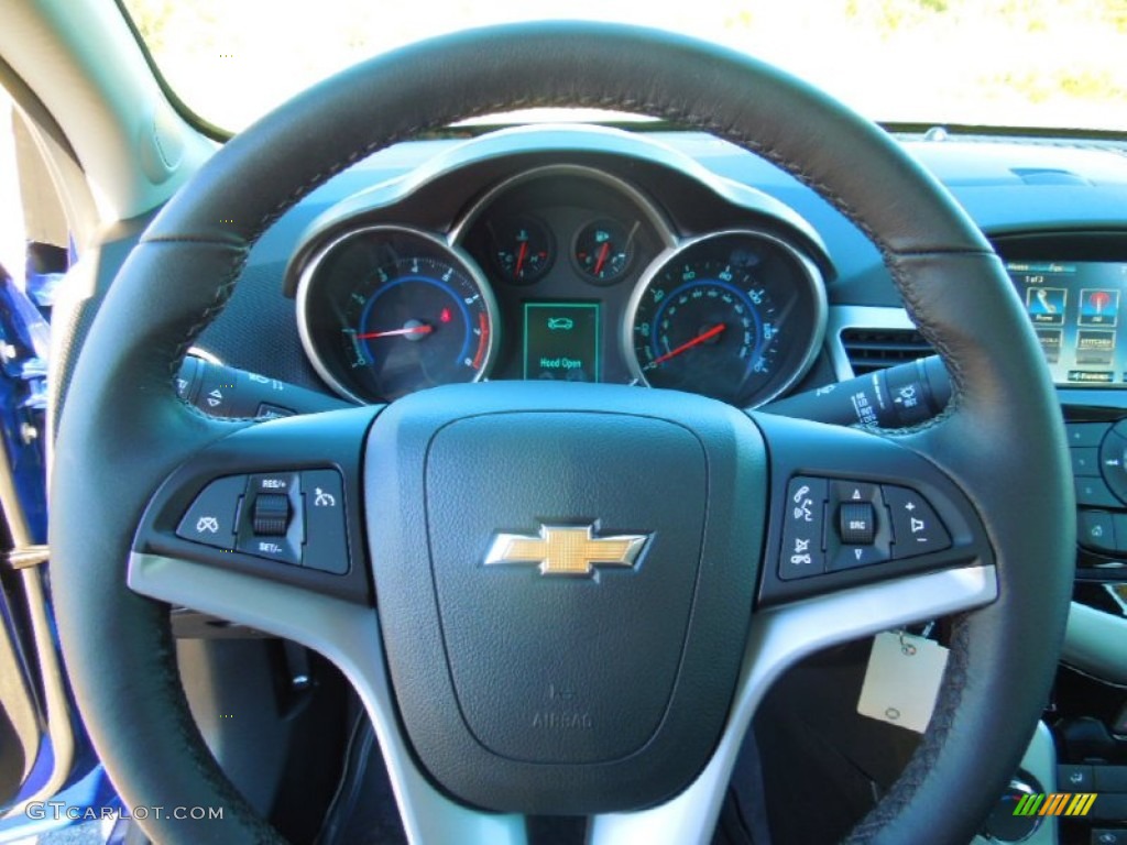 2013 Chevrolet Cruze ECO Jet Black Steering Wheel Photo #73044718