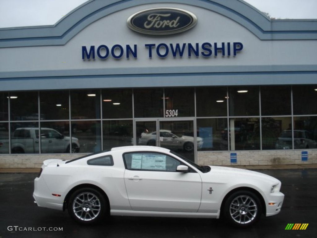 2013 Mustang V6 Premium Coupe - Performance White / Charcoal Black photo #1