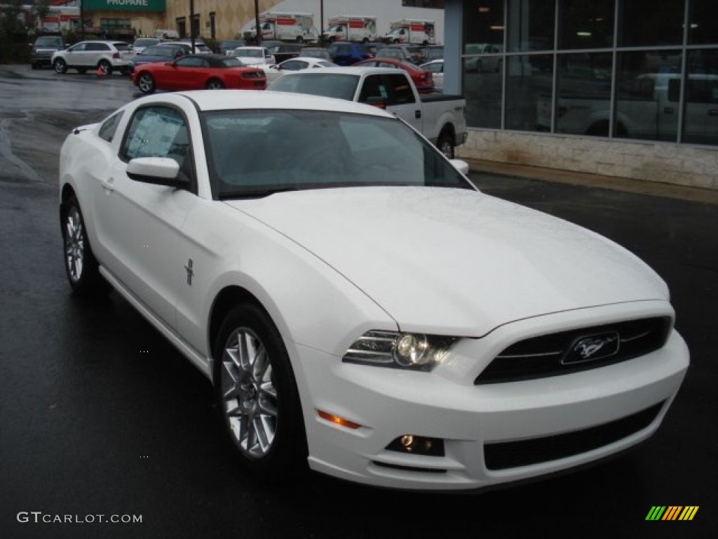 Performance White 2013 Ford Mustang V6 Premium Coupe Exterior Photo #73044889