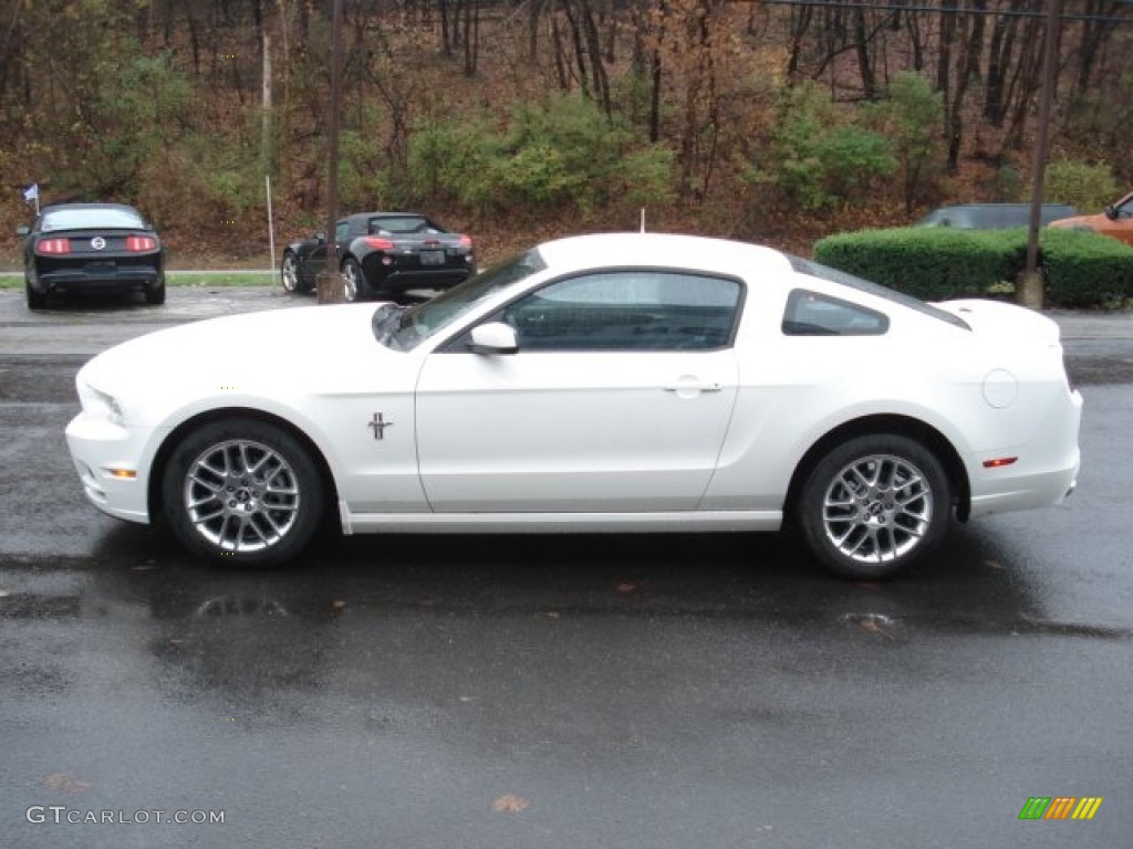 Performance White 2013 Ford Mustang V6 Premium Coupe Exterior Photo #73044916
