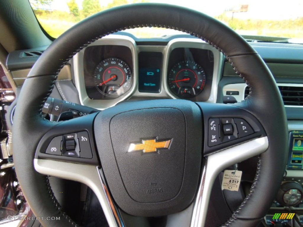 2013 Chevrolet Camaro LT/RS Coupe Black Steering Wheel Photo #73045804