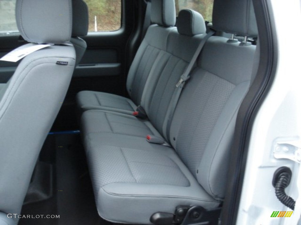 Steel Gray Interior 2013 Ford F150 STX SuperCab 4x4 Photo #73046053