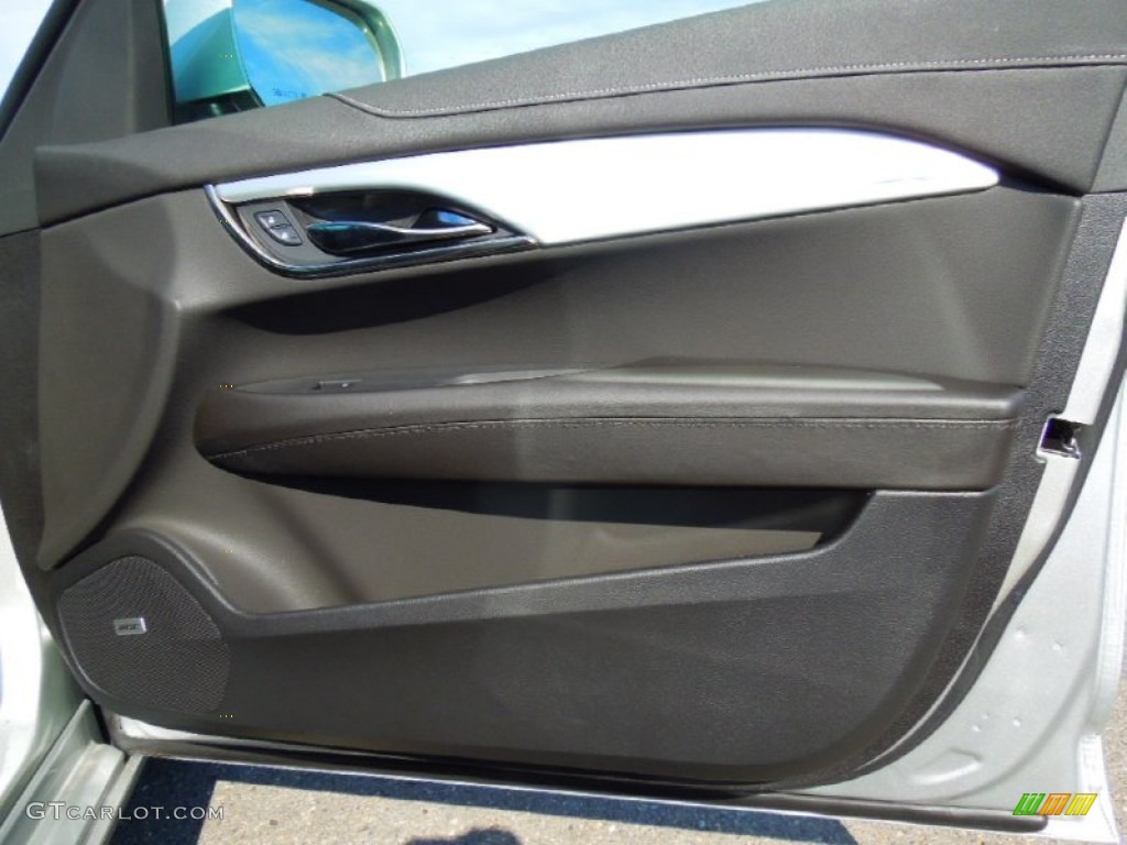 2013 Cadillac ATS 3.6L Luxury Jet Black/Jet Black Accents Door Panel Photo #73046120