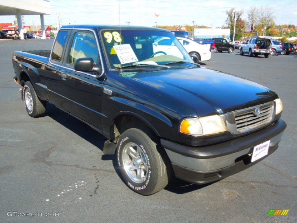 1998 B-Series Truck B3000 SE Extended Cab - Black / Beige photo #1