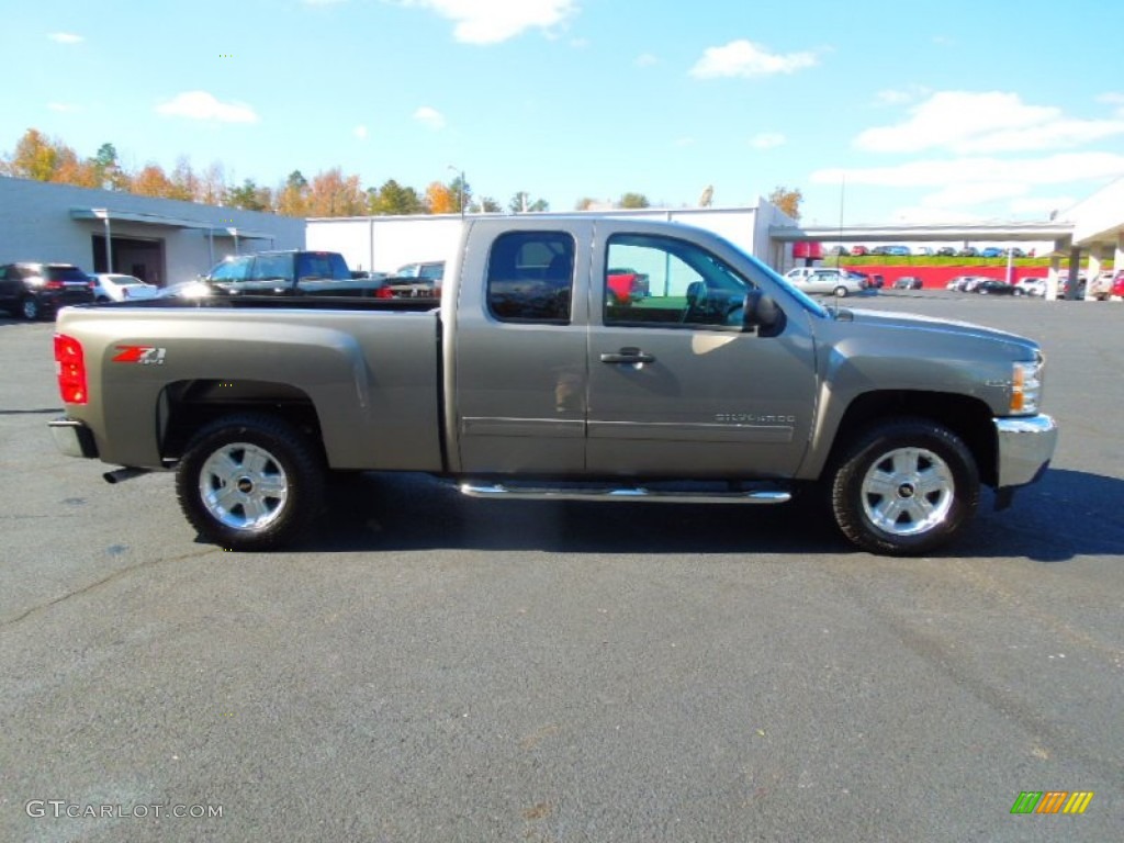 2012 Silverado 1500 LT Extended Cab 4x4 - Graystone Metallic / Ebony photo #6