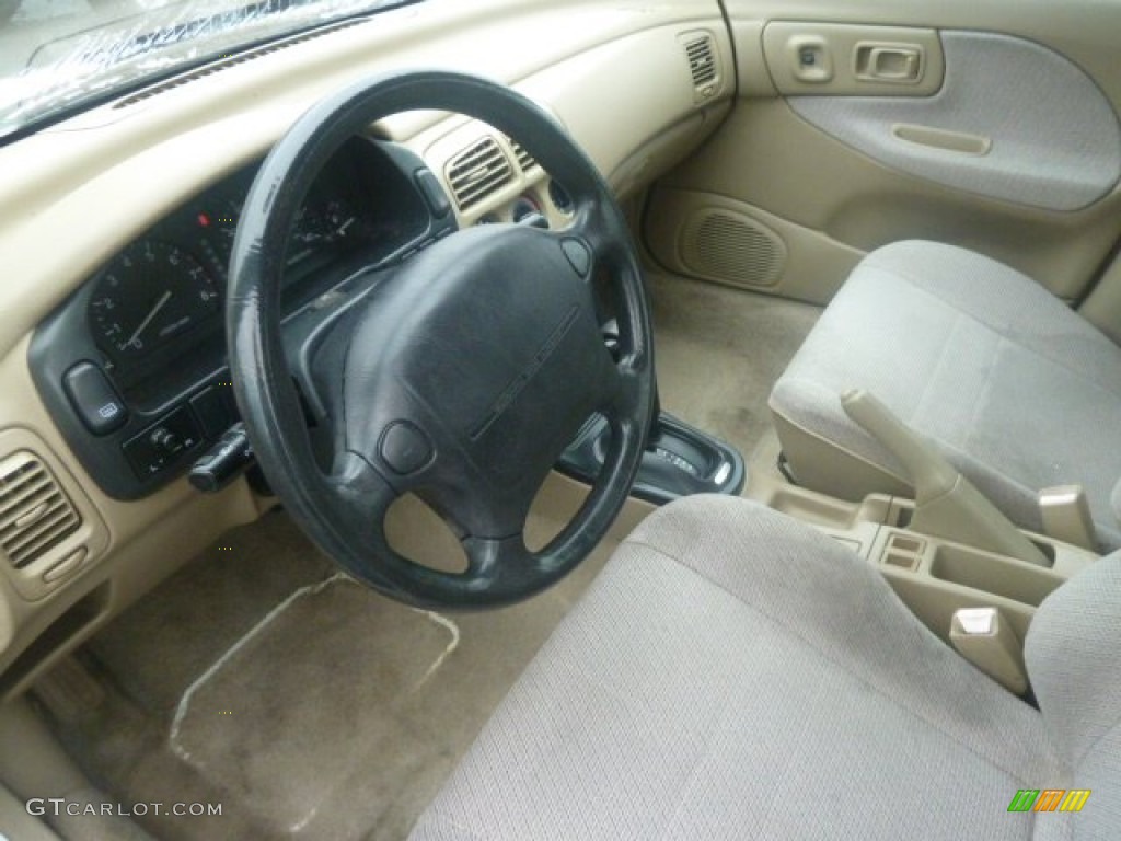 Beige Interior 1993 Subaru Impreza L Sedan Photo #73047487