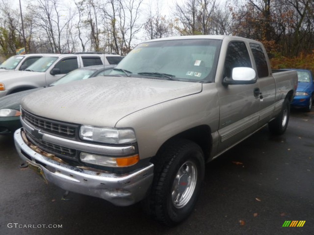 1999 Silverado 1500 LS Extended Cab 4x4 - Light Pewter Metallic / Graphite photo #5