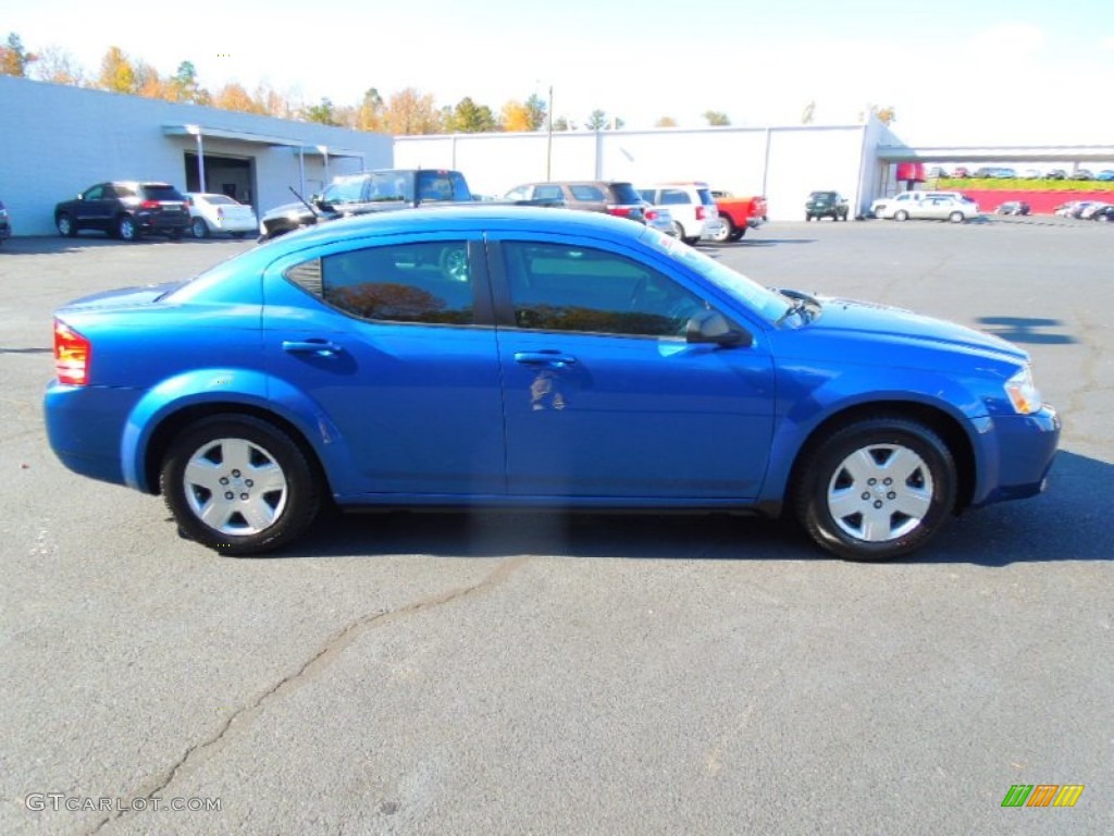 2010 Avenger SXT - Deep Water Blue Pearl / Dark Slate Gray photo #6