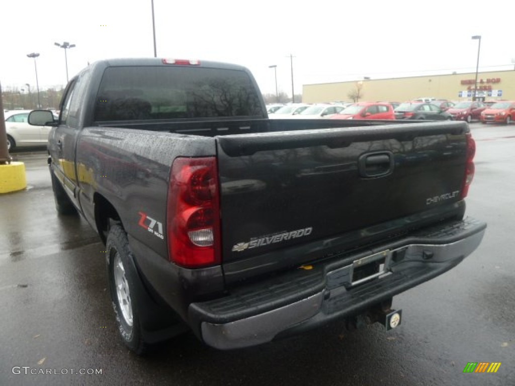 2003 Silverado 1500 Z71 Extended Cab 4x4 - Dark Gray Metallic / Dark Charcoal photo #4