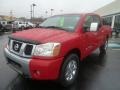 2005 Red Alert Nissan Titan SE Crew Cab 4x4  photo #7