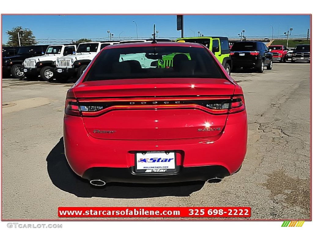 2013 Dart Rallye - Redline 2-Coat Pearl / Black photo #6