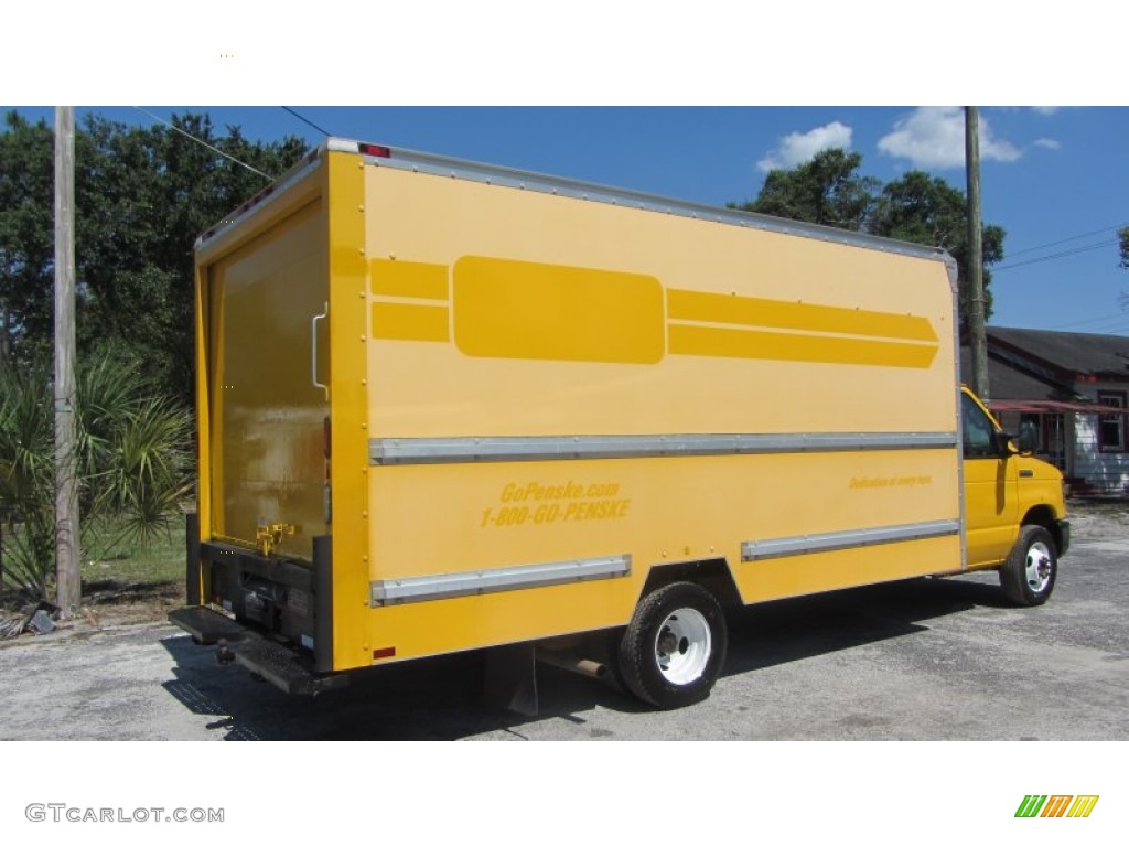 2008 E Series Cutaway E350 Commercial Moving Truck - Yellow / Medium Flint photo #10