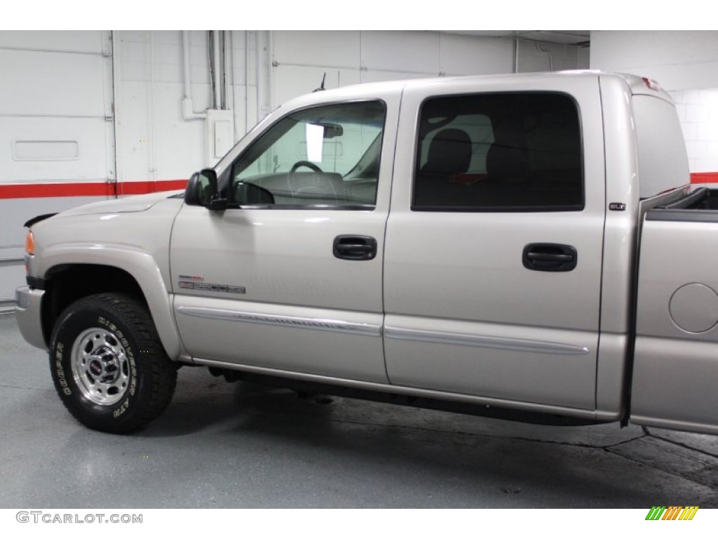 2005 Sierra 2500HD SLT Crew Cab 4x4 - Silver Birch Metallic / Pewter photo #9