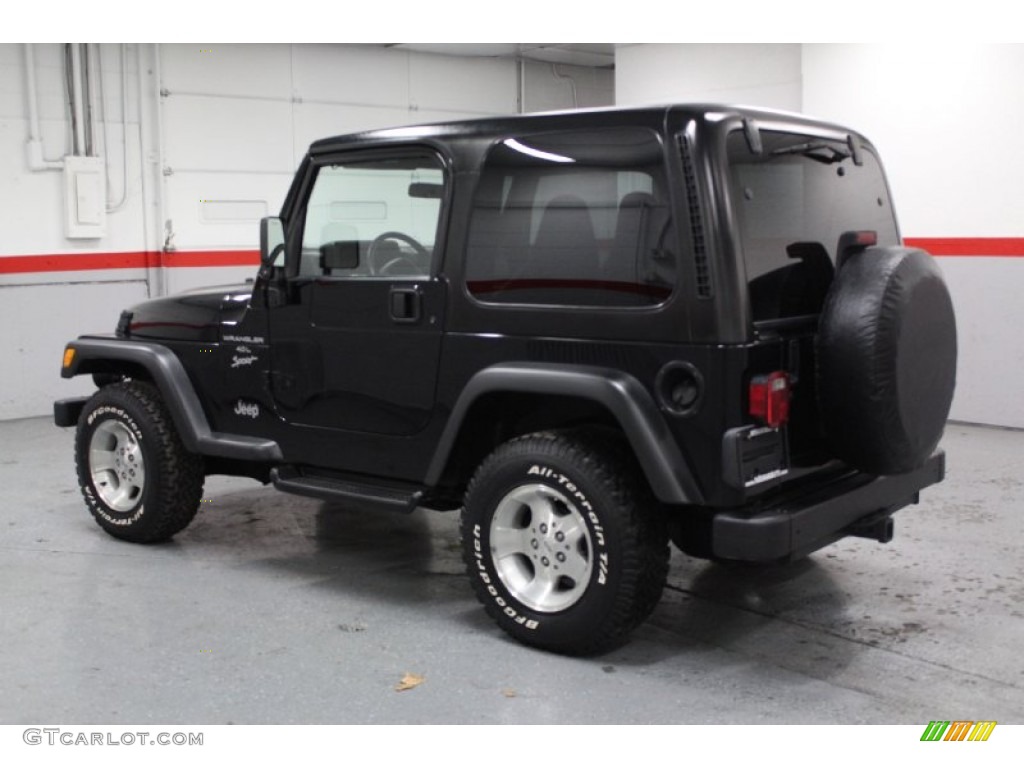 2000 Wrangler Sport 4x4 - Black / Agate photo #10