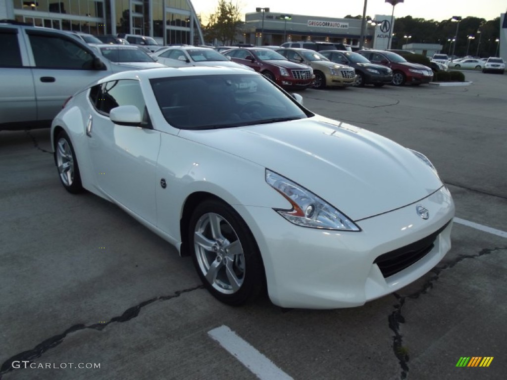Pearl White 2012 Nissan 370Z Coupe Exterior Photo #73053322