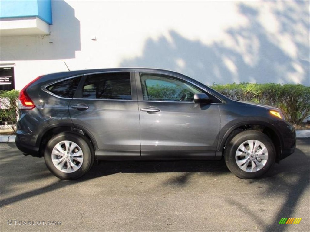 2013 CR-V EX AWD - Polished Metal Metallic / Gray photo #2