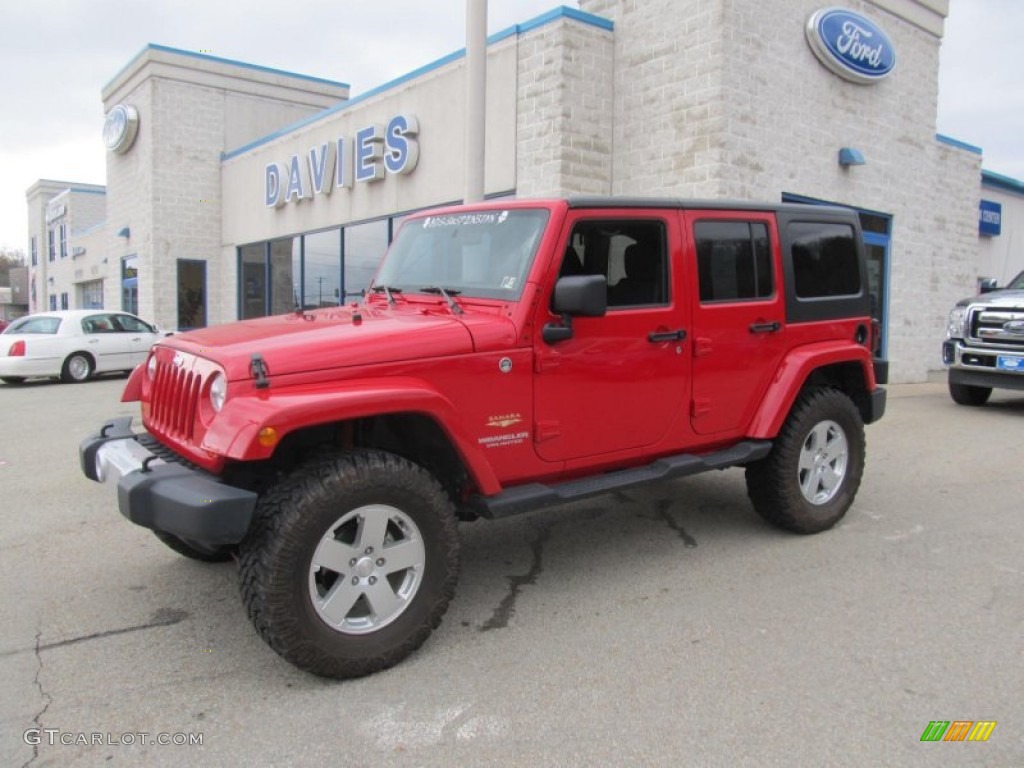 Deep Cherry Red Jeep Wrangler Unlimited
