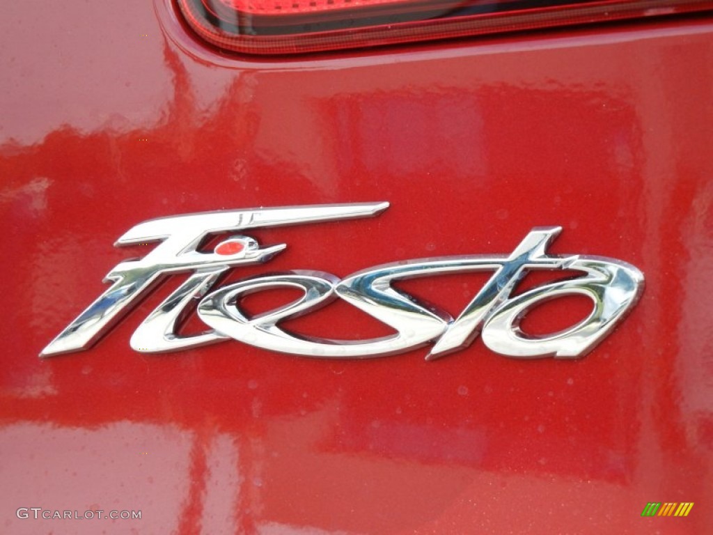 2013 Fiesta Titanium Sedan - Ruby Red / Charcoal Black Leather photo #4