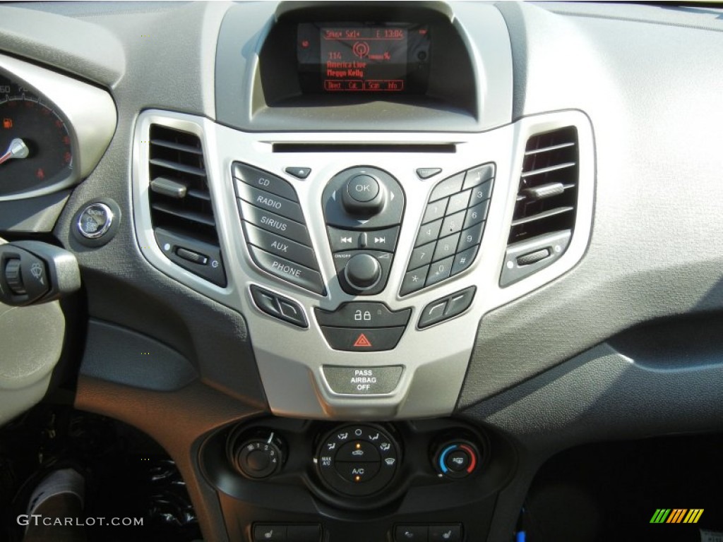 2013 Fiesta Titanium Sedan - Ruby Red / Charcoal Black Leather photo #9