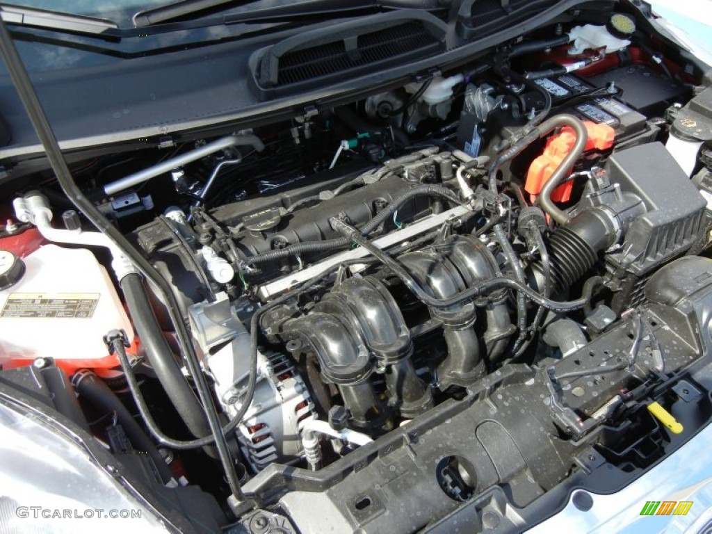 2013 Ford Fiesta Titanium Sedan 1.6 Liter DOHC 16-Valve Ti-VCT Duratec 4 Cylinder Engine Photo #73056729