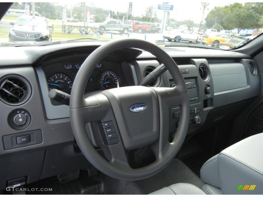 2013 Ford F150 XL Regular Cab Steel Gray Dashboard Photo #73057190