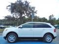 2013 White Platinum Tri-Coat Ford Edge SEL  photo #2