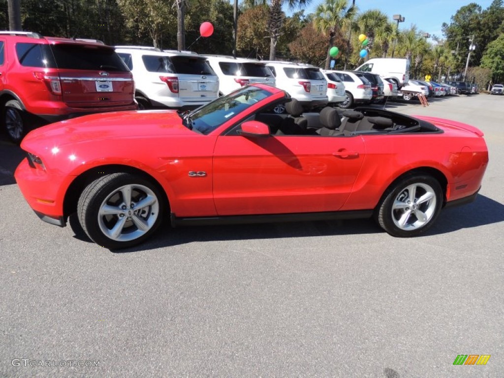 2012 Mustang GT Convertible - Race Red / Charcoal Black photo #2