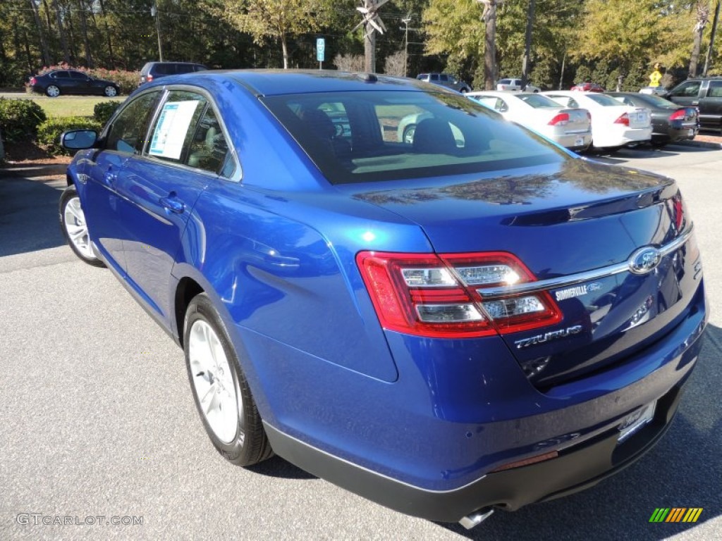 2013 Taurus SEL - Deep Impact Blue Metallic / Charcoal Black photo #16