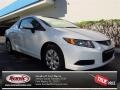 2012 Taffeta White Honda Civic LX Coupe  photo #1