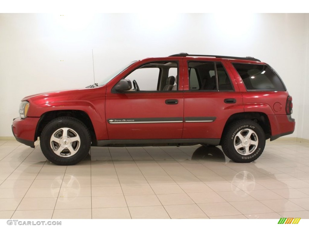 Majestic Red Metallic 2002 Chevrolet TrailBlazer LS Exterior Photo #73059264