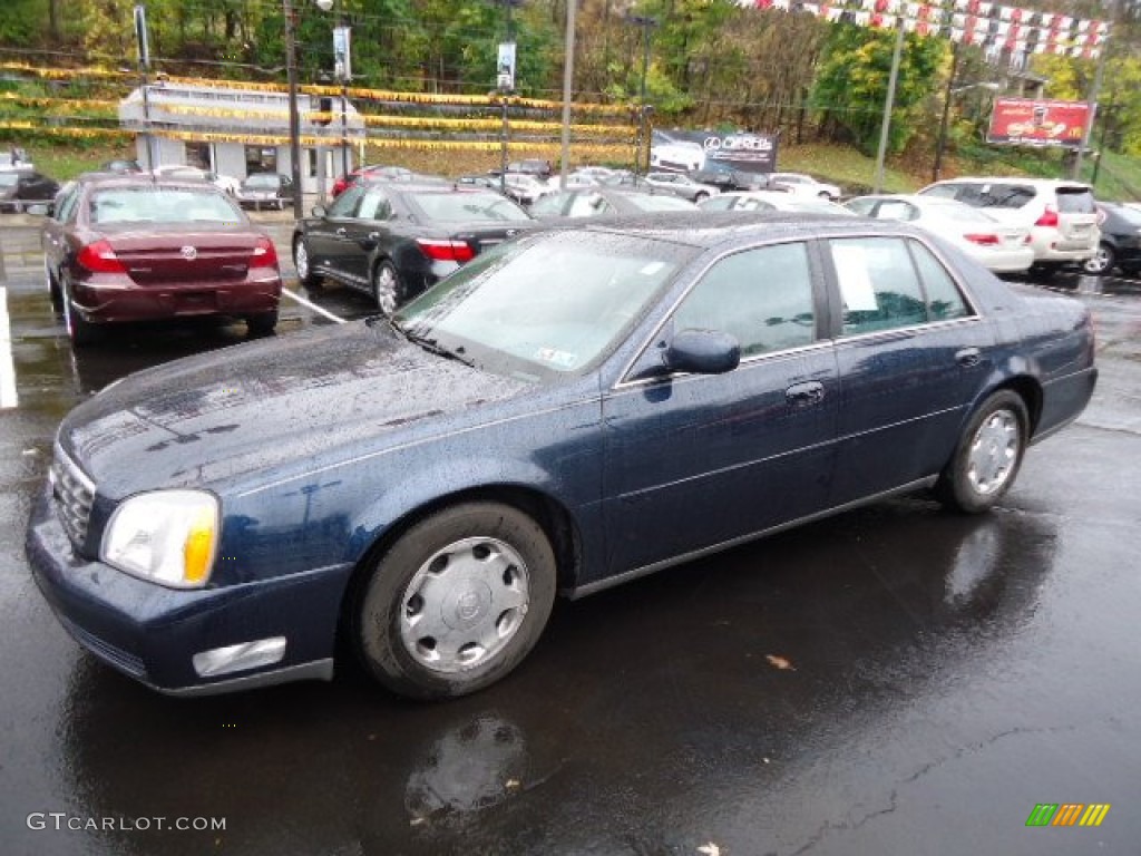 2002 DeVille DHS - Blue Onyx Metallic / Midnight Blue photo #2