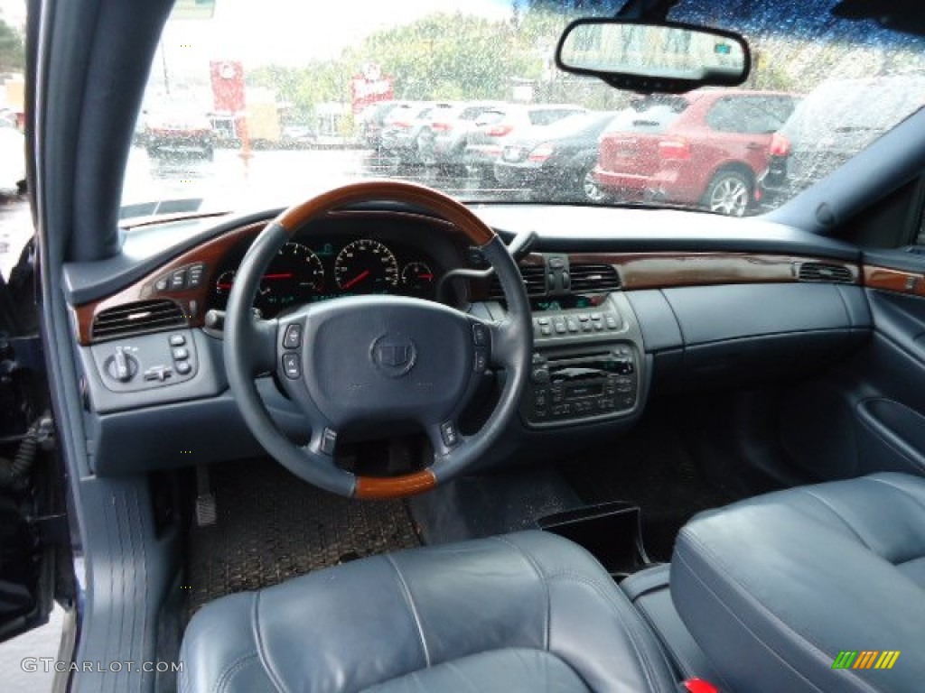 2002 DeVille DHS - Blue Onyx Metallic / Midnight Blue photo #6