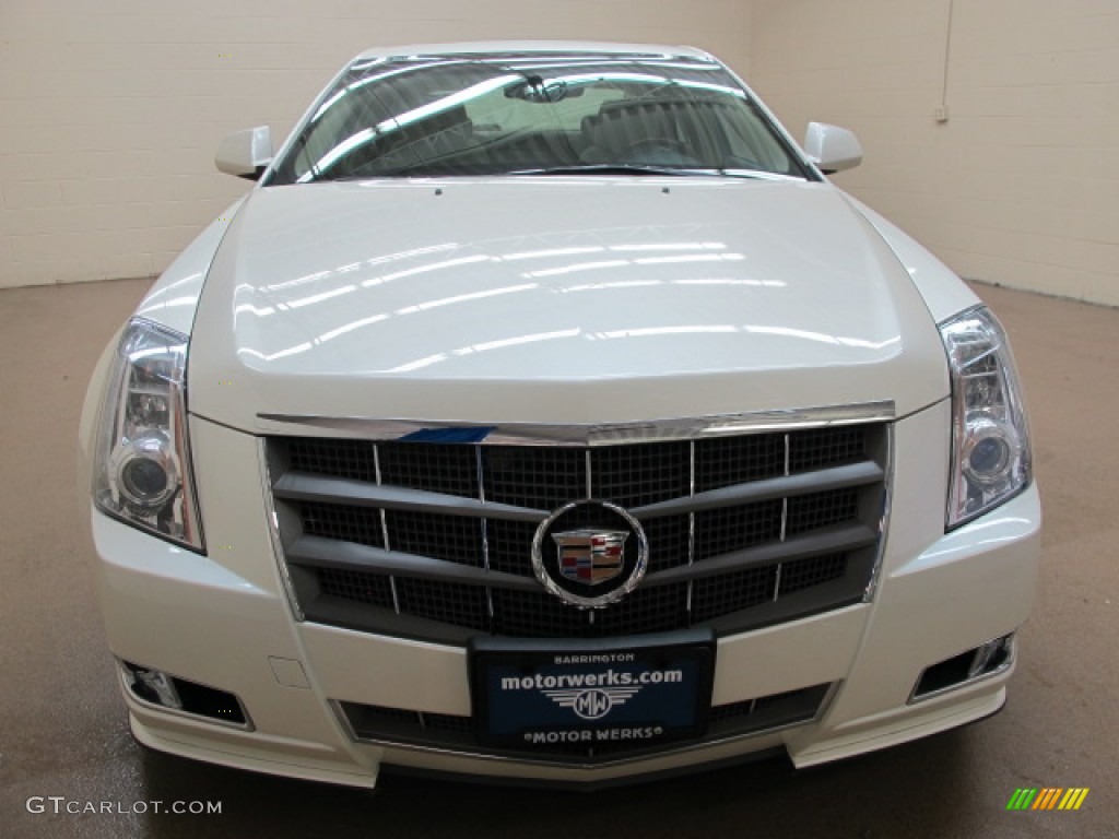 2010 CTS 4 3.6 AWD Sedan - White Diamond Tricoat / Cashmere/Cocoa photo #2