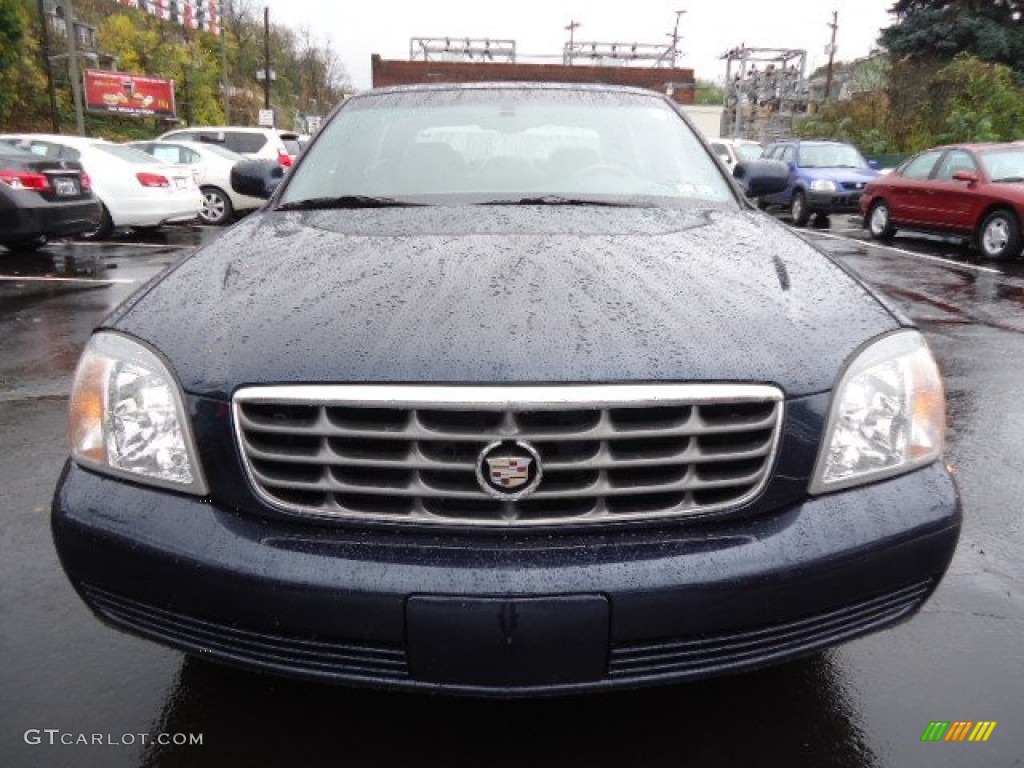 2002 DeVille DHS - Blue Onyx Metallic / Midnight Blue photo #14