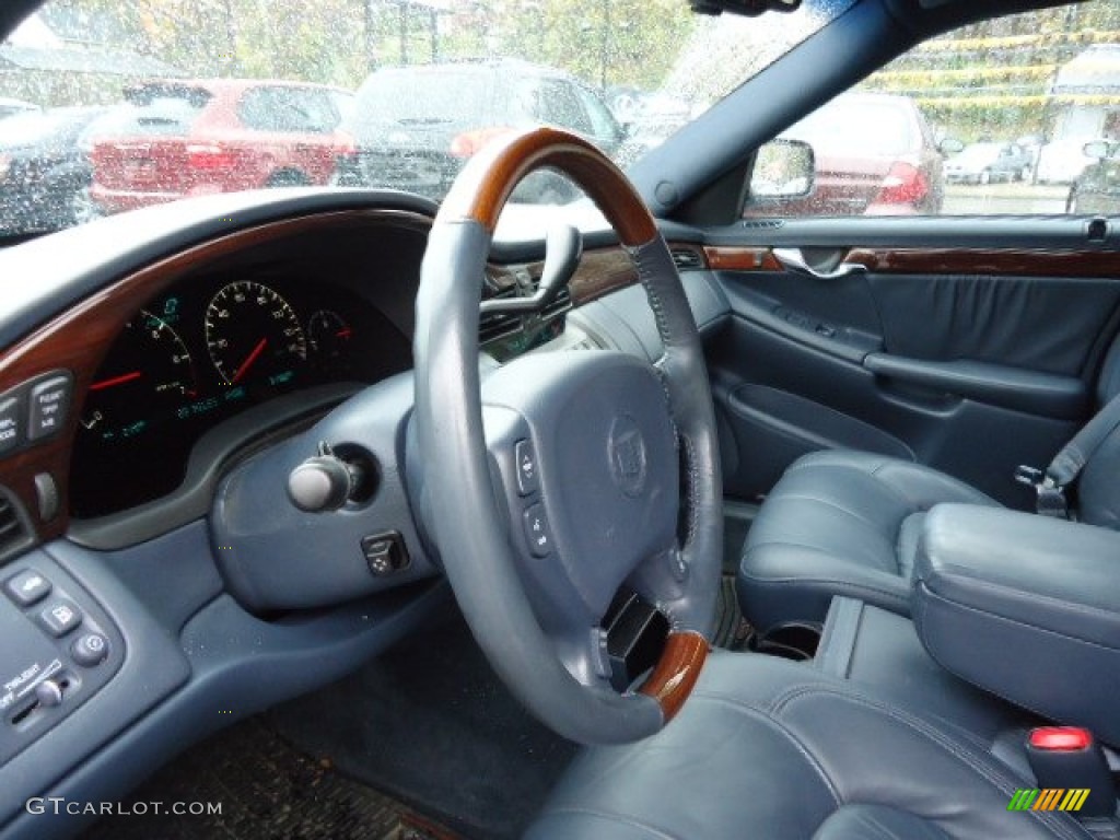 2002 DeVille DHS - Blue Onyx Metallic / Midnight Blue photo #18