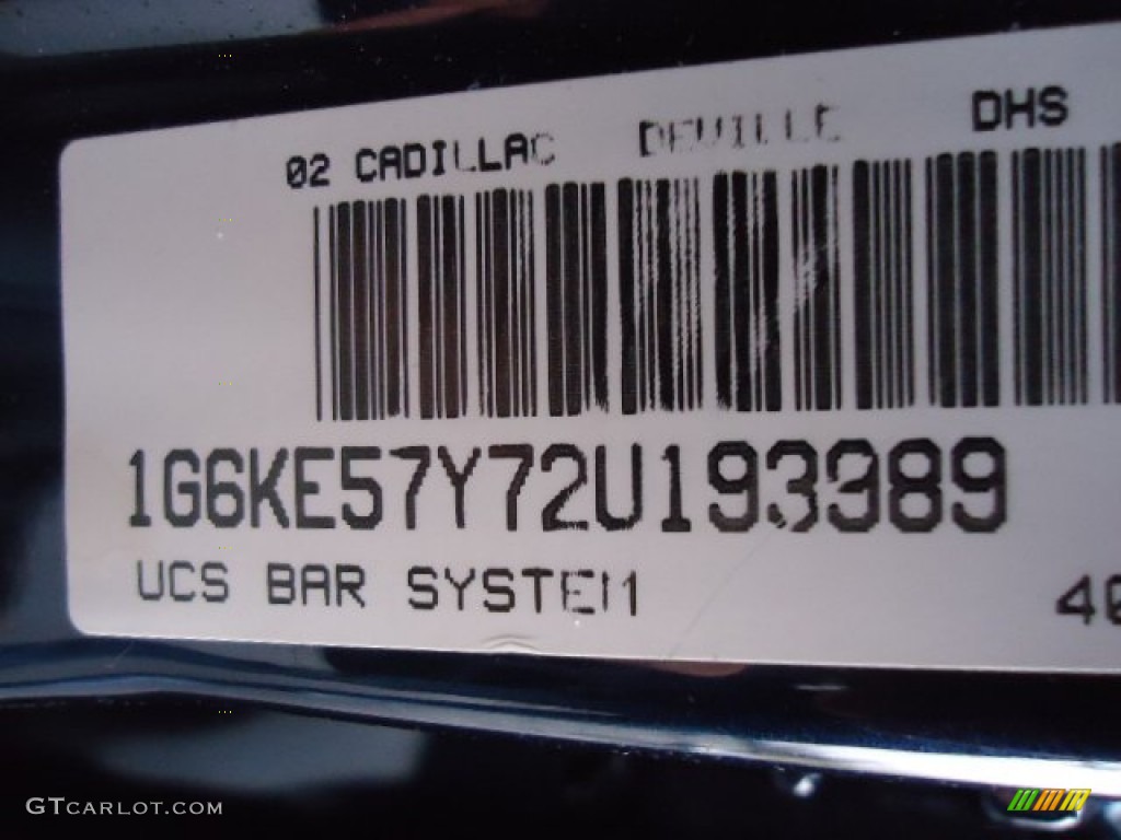 2002 DeVille DHS - Blue Onyx Metallic / Midnight Blue photo #20