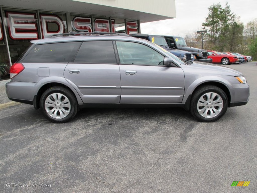 2009 Outback 2.5i Limited Wagon - Quartz Silver Metallic / Off Black photo #5