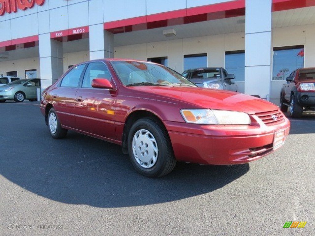 1997 Camry LE - Sunfire Red Pearl / Beige photo #1