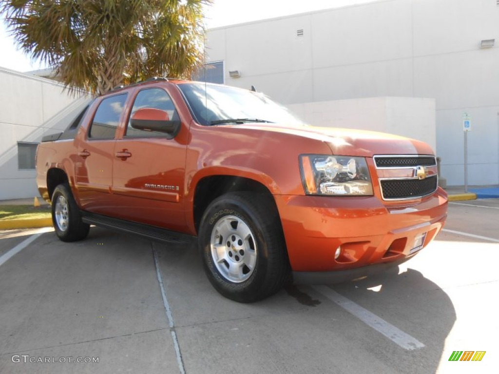 2007 Avalanche LT - Sunburst Orange Metallic / Ebony photo #1