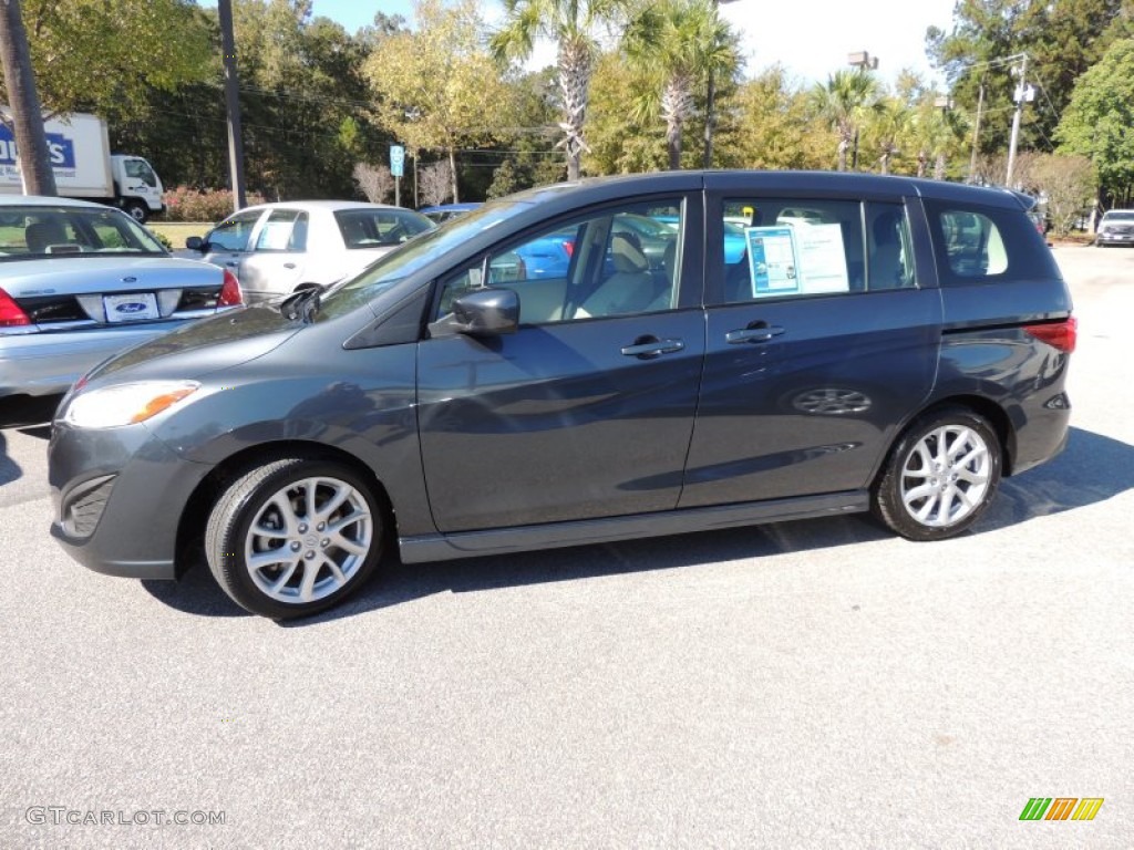 2012 MAZDA5 Touring - Metropolitan Gray Metallic / Sand photo #2