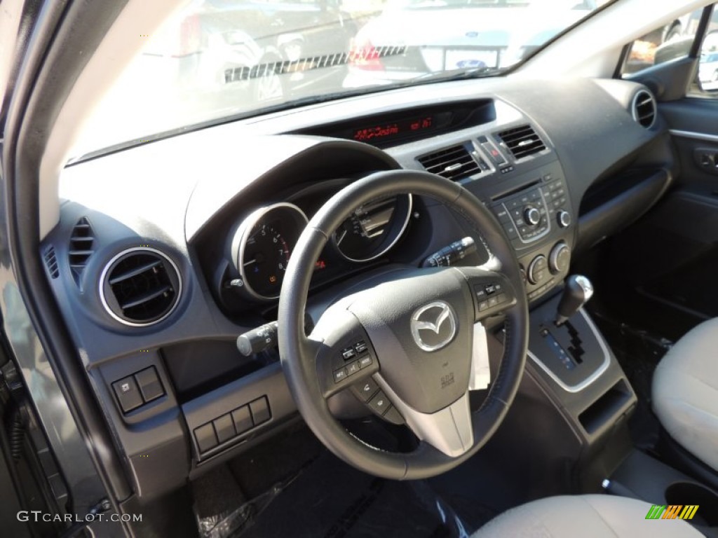 2012 MAZDA5 Touring - Metropolitan Gray Metallic / Sand photo #3