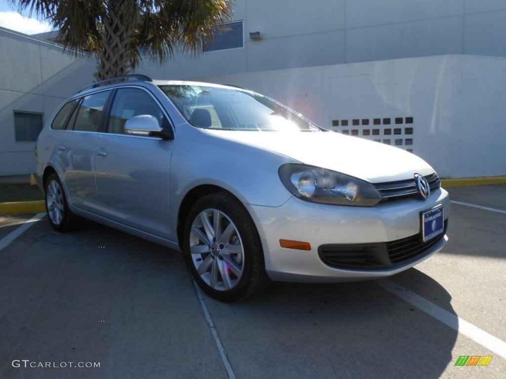 2013 Jetta TDI SportWagen - Reflex Silver Metallic / Titan Black photo #1