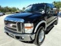 2008 Black Ford F350 Super Duty Lariat Crew Cab 4x4  photo #15