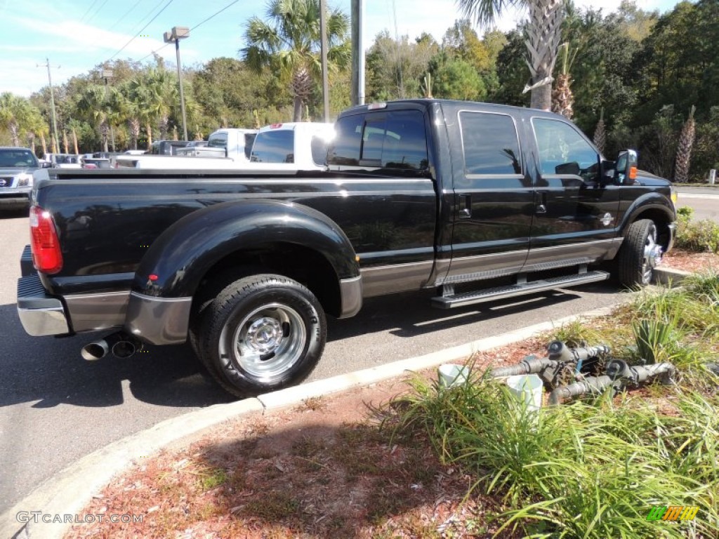 Tuxedo Black 2011 Ford F350 Super Duty Lariat Crew Cab Dually Exterior Photo #73063470