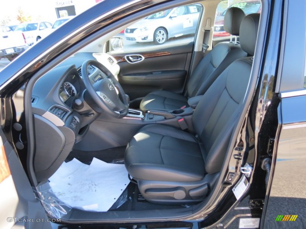 Charcoal Interior 2013 Nissan Sentra SL Photo #73065156