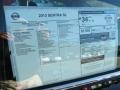  2013 Sentra SL Window Sticker