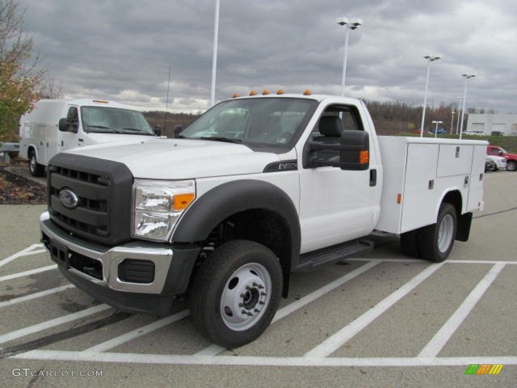 2012 F450 Super Duty XL Regular Cab Chassis 4x4 - Oxford White / Steel photo #6