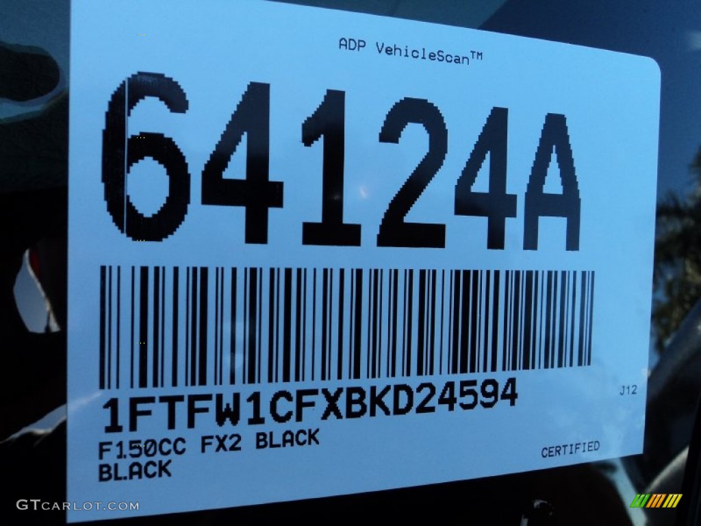 2011 F150 FX2 SuperCrew - Tuxedo Black Metallic / Black photo #35