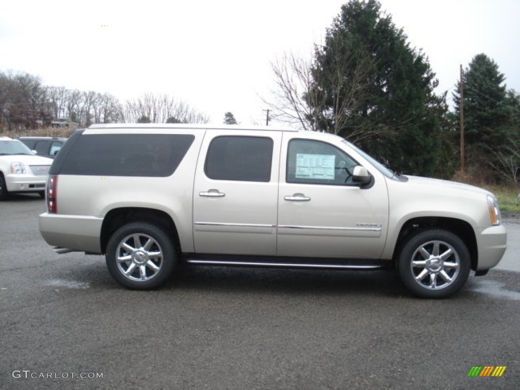 2013 Yukon XL Denali AWD - Champagne Silver Metallic / Ebony photo #5