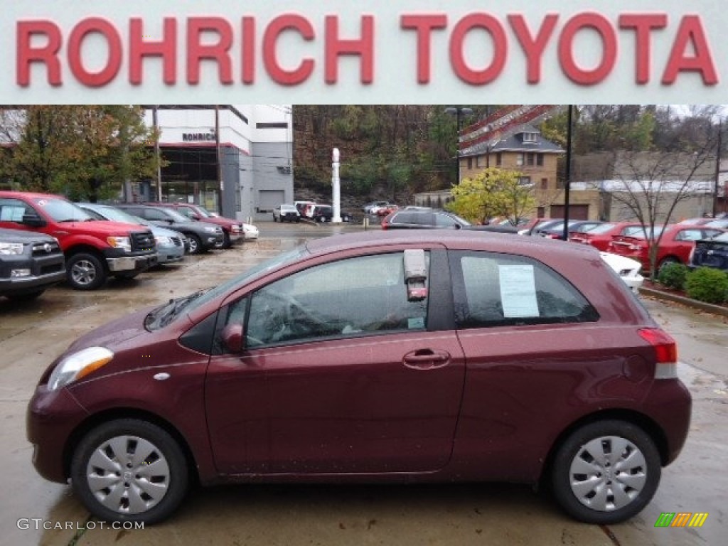 Carmine Red Metallic Toyota Yaris